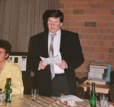 Reinhard Zuber
Beim Amtsantritt zum 1. Vorstand im Frühjahr 1992.
