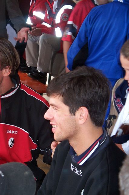 Levan Kobiashvili
mit dem SC Freiburg zu Gast beim VfB Waldshut im Juli 2000.
