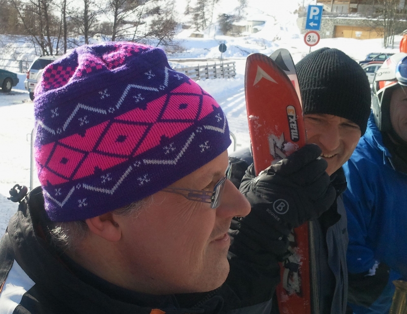 Peter und Joachim vor der nächsten Bergfahrt.
Nun dauert es erst mal wieder bis wir oben sind.
