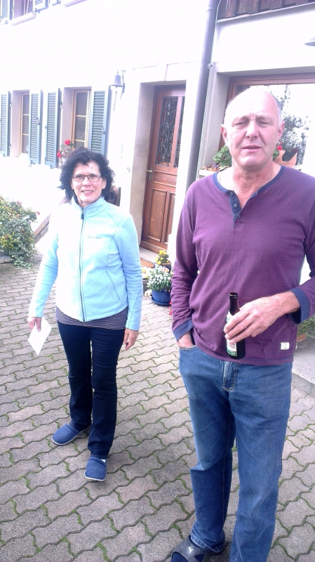 Gisela und Klaus Wehrle
Hier in Bergöschingen durften wir am Sonntag zum Frühschoppen einkehren. Tolle Sache und vielen Dank.
